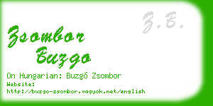zsombor buzgo business card